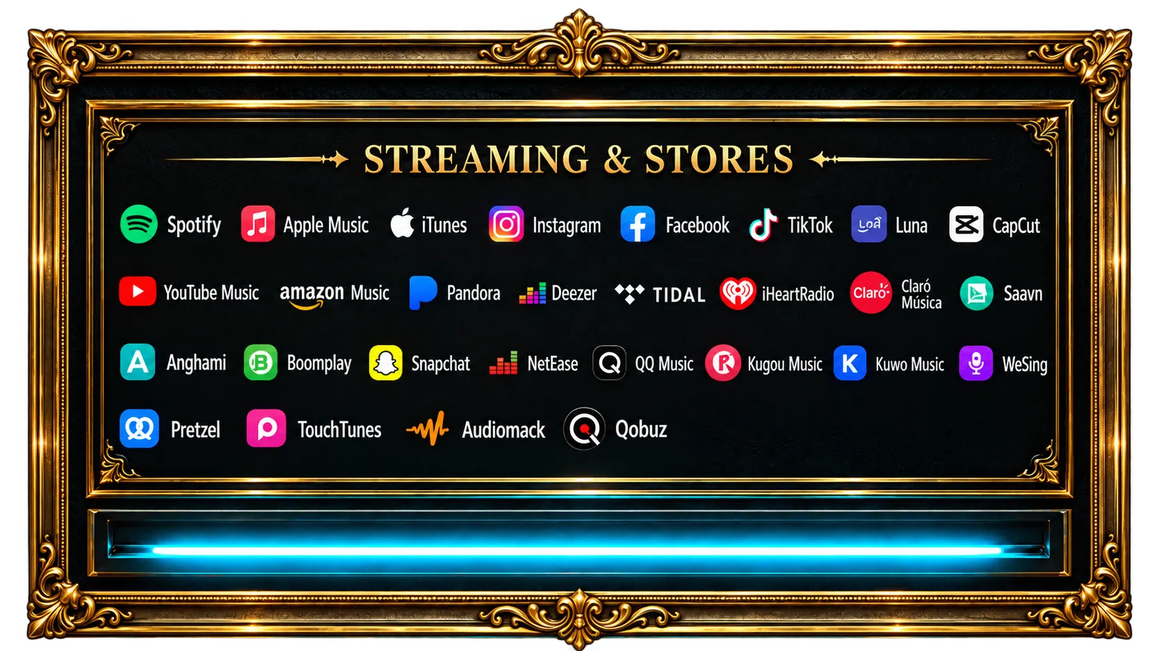 Music stores and streaming services carrying Ljay and the Lightning Boltz